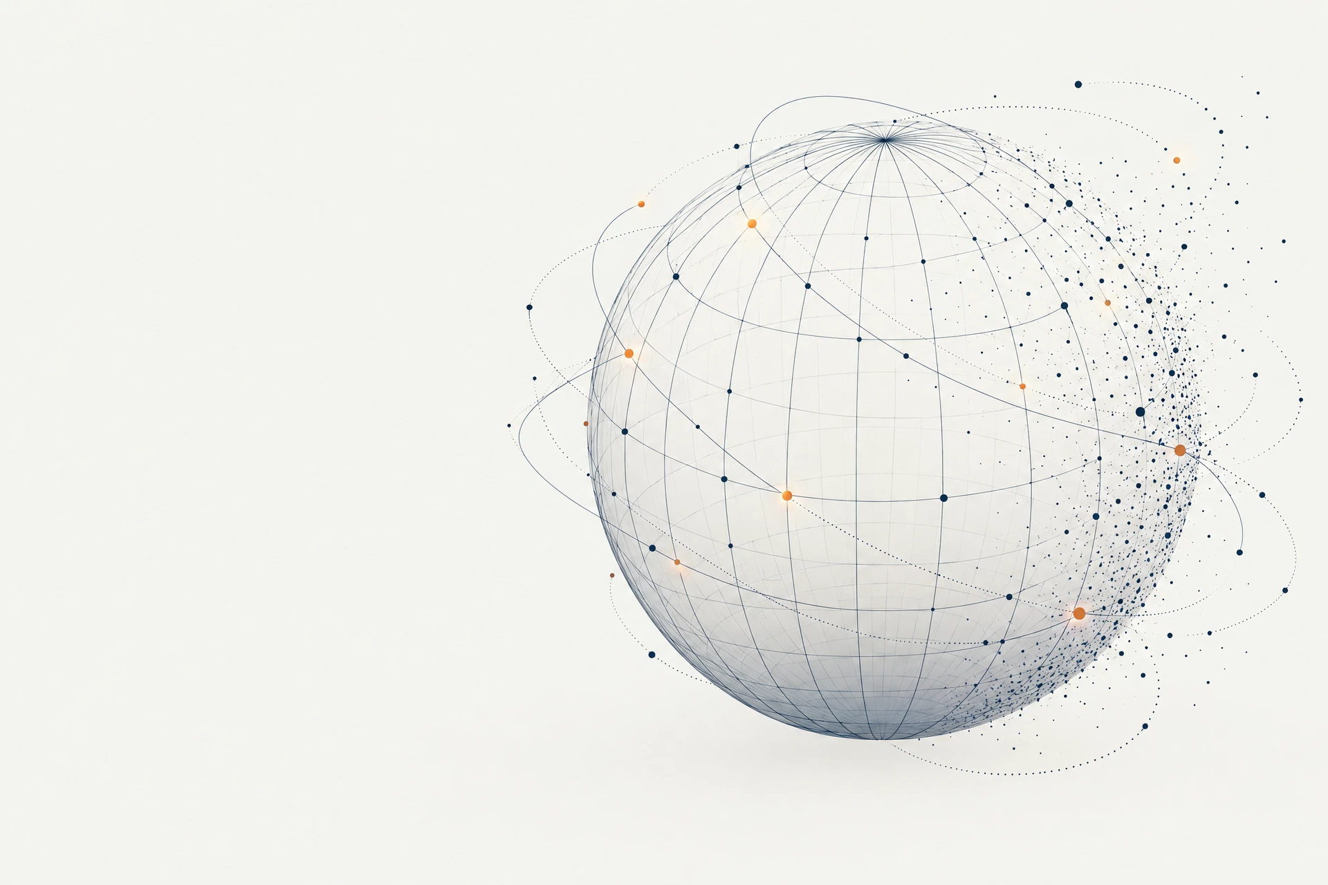 Abstract globe illustration representing GSC's connected international approach