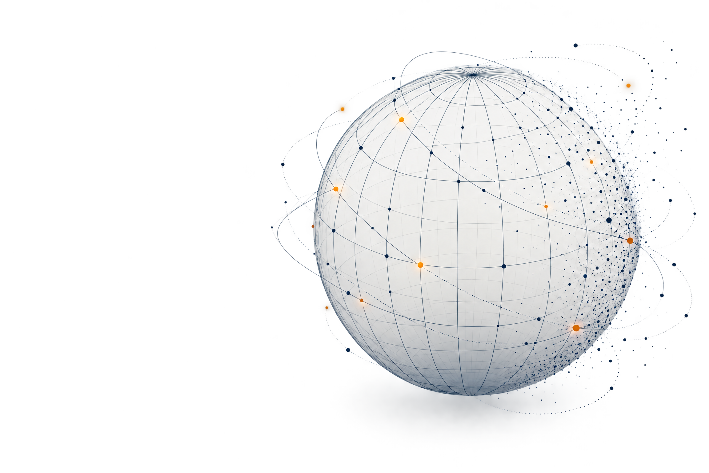 Abstract globe illustration representing GSC's connected international approach